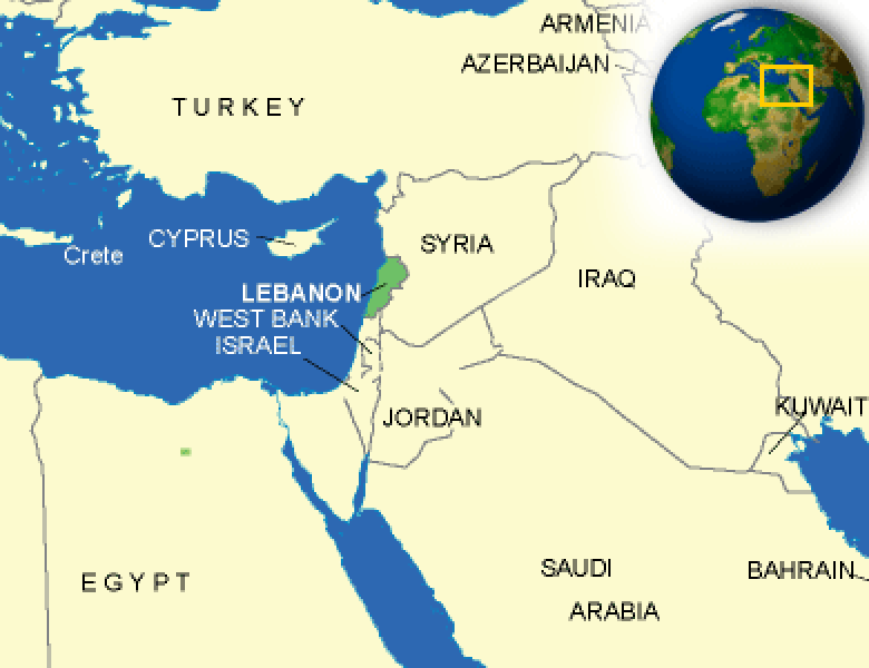 jordan africa map