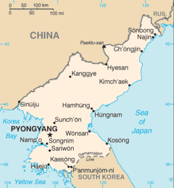 Покажи на карте северную корею. Северная Корея на карте. Северная Корея Пхеньян на карте. Столица КНДР на карте. Северная Корея политическая карта.