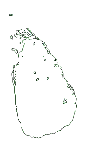 Map of Sri Lanka. Terrain, area and outline maps of Sri 